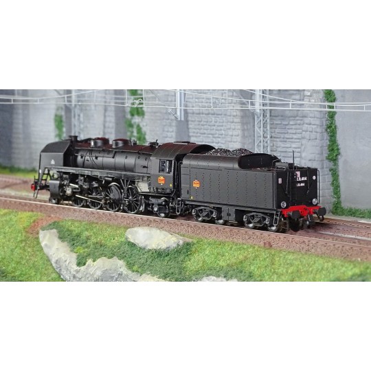 HJ2431S-Jouef HJ2431S 141 R 484 Steam Locomotive, coal tender, black livery, SNCF, Hausbergen, digital sound