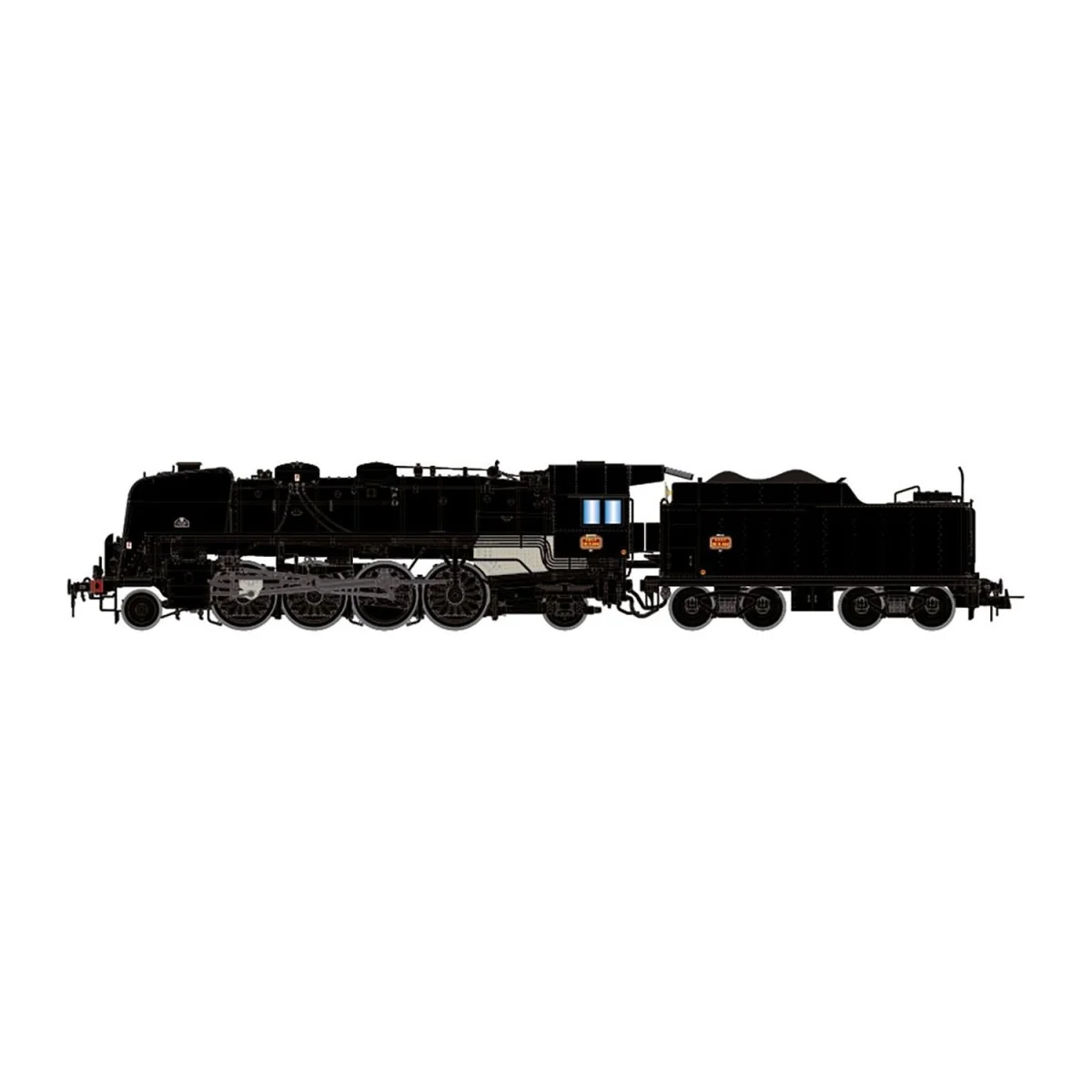 Jouef HJ2431 Locomotive à vapeur 141 R 484, tender charbon, livrée noire, SNCF, Hausbergen Jouef HJ2431 - 4 Jouef HJ2431 Locomotive à vapeur 141 R 484, tender charbon, livrée noire, SNCF, Hausbergen Jouef HJ2431 - 4
