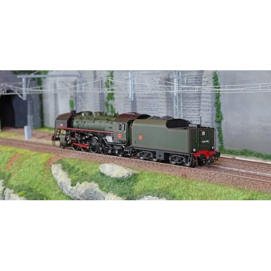 Jouef HJ2432S Locomotive à vapeur 141 R 420, tender charbon, livrée noire, trait rouge, SNCF, digitale sonore Jouef HJ2432S - 3 HJ2432S-Jouef HJ2432S Locomotive à vapeur 141 R 420, tender charbon, livrée noire, trait rouge, SNCF, digitale sonore