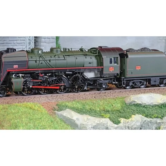 Jouef HJ2432 Locomotive à vapeur 141 R 420, tender charbon, livrée noire, trait rouge, SNCF Jouef HJ2432 - 4 HJ2432-Jouef HJ2432 Locomotive à vapeur 141 R 420, tender charbon, livrée noire, trait rouge, SNCF