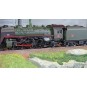 HJ2432-Jouef HJ2432 141 R 420 Steam Locomotive, Coal Tender, Black Livery with Red Stripe, SNCF