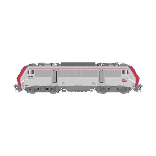 HJ2444S-Jouef HJ2444S Locomotive électrique BB 26056, SNCF, livrée grise/rouge, Technicentre Industriel Oullins, digitale sonore