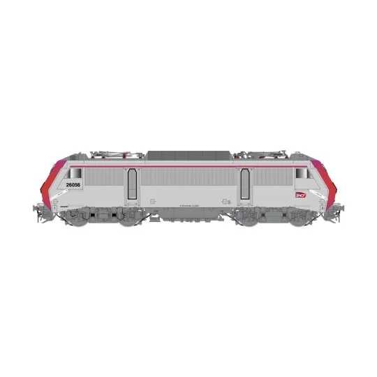 Jouef HJ2444S BB 26056 electric locomotive, SNCF, grey/red livery, ... HJ2444S-Jouef HJ2444S BB 26056 electric locomotive, SNCF, grey/red livery, Oullins Industrial Technicentre, digital sound