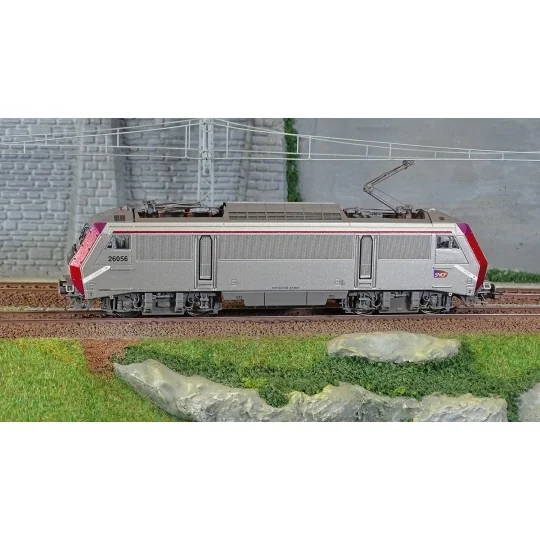 Jouef HJ2444S BB 26056 electric locomotive, SNCF, grey/red livery, ... HJ2444S-Jouef HJ2444S BB 26056 electric locomotive, SNCF, grey/red livery, Oullins Industrial Technicentre, digital sound