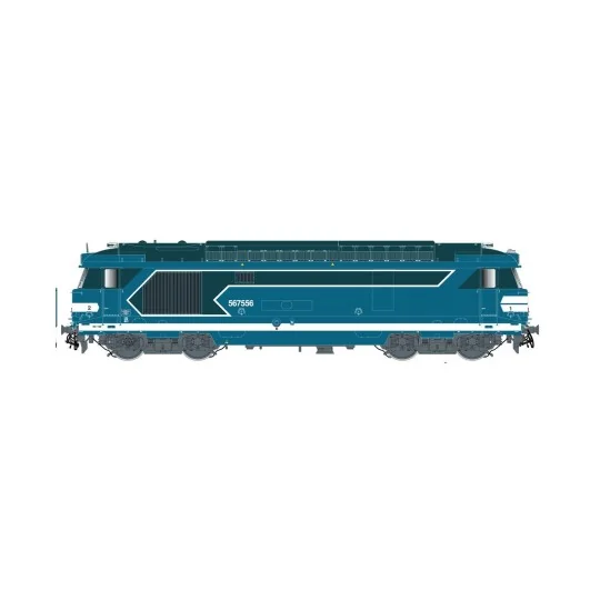 HJ2446S-Jouef HJ2446S BB 567556 diesel locomotive, SNCF, blue livery, cap logo, digital sound