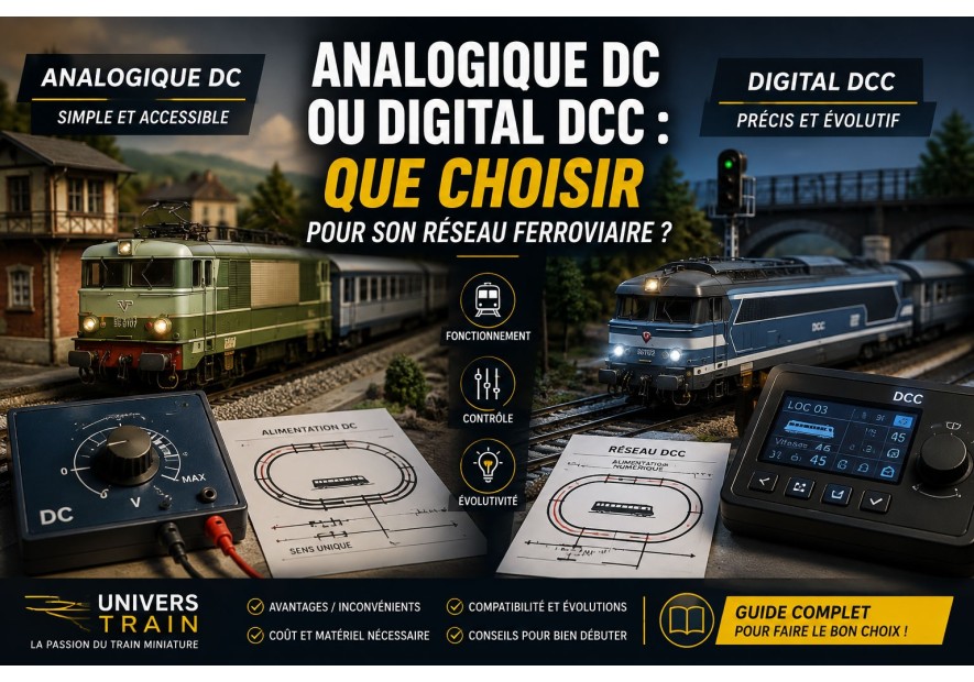 Analogique DC ou digital DCC : que choisir pour son réseau ferroviaire ?