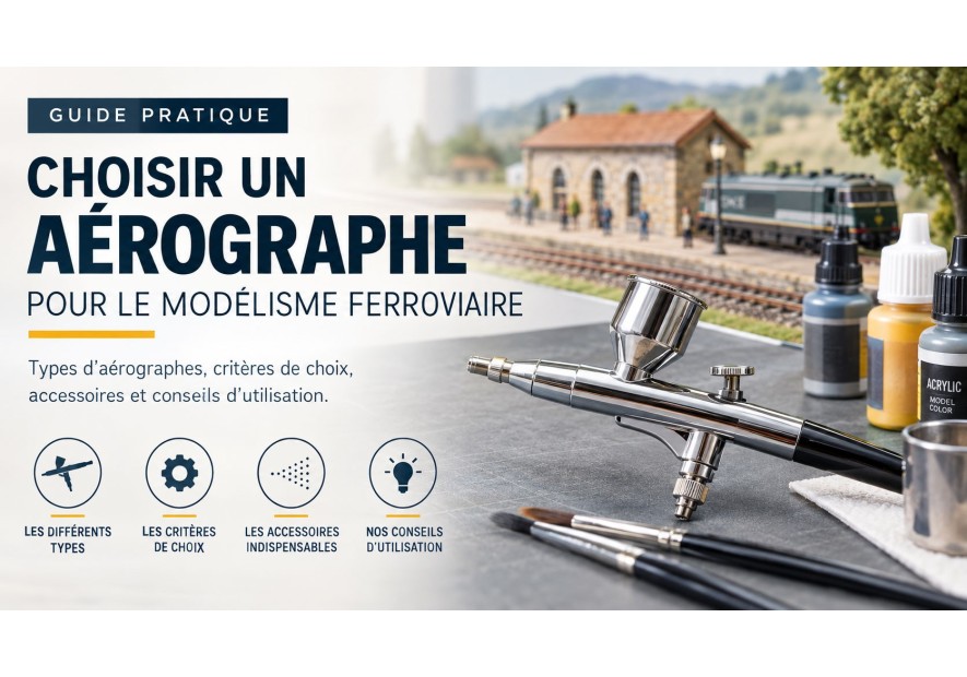 Choisir un aérographe pour le modélisme ferroviaire