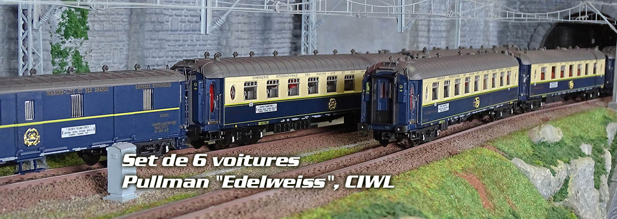 Trix 26470 Set de 6 voitures Pullman "Edelweiss", CIWL